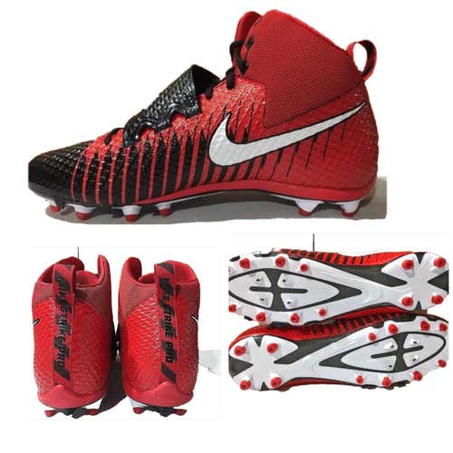 Nike Lunarbeast Strike Pro TD Football Cleats Red Black Size 14 NWOB