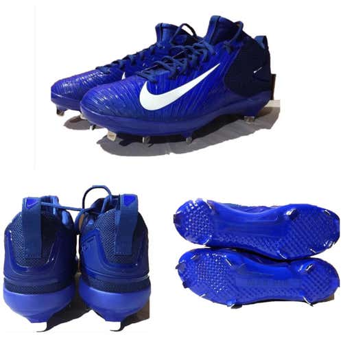 NIKE Men's Trout 3 Pro Baseball Metal Cleats Racer Blue 12.0 NWOB Shoes Spikes