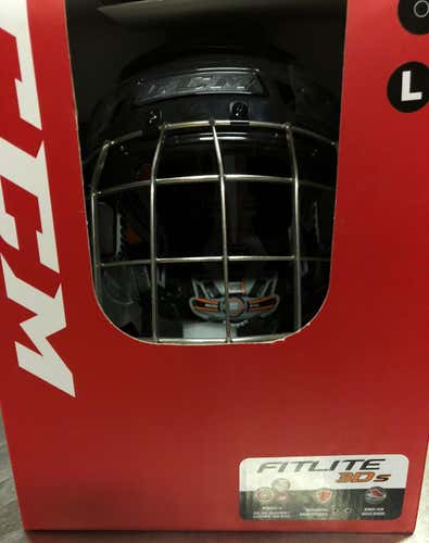 NEW L Fitelite3Ds CCM helmet (black)