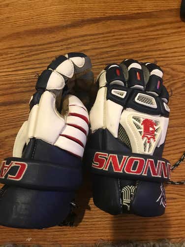 Game Worn Boston Cannons Brine King IV Gloves