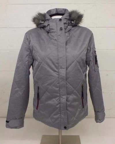 Killtec Mountain Explorer High-Quality Fully Insulated Gray Hooded Jacket Wmn 10