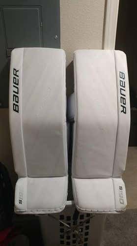 Bauer Supreme S190 Goalie Leg Pads 35+1 Senior Large