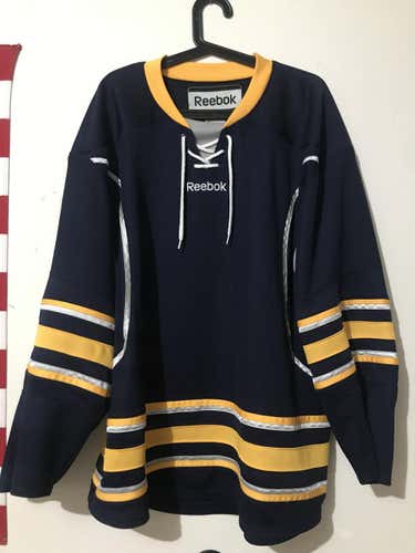 Reebok Navy Gold Hockey Jersey - Large Senior