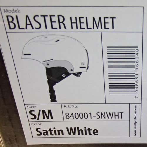 new SWEET PROTECTION ski helmet BLASTER SATIN WHITE small/medium snowboard