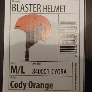 new SWEET PROTECTION ski helmet BLASTER cody ORANGE medium/large snowboard