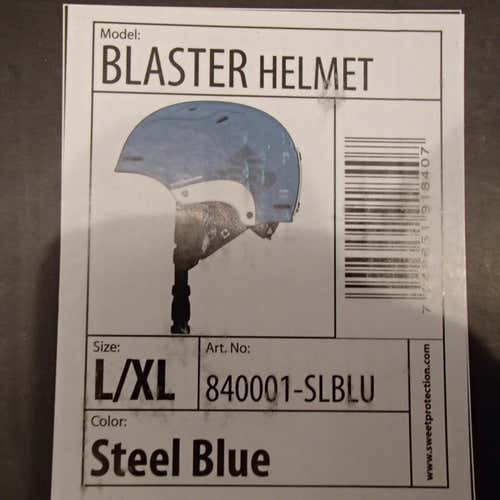 new SWEET PROTECTION ski helmet BLASTER steel BLUE large/XL snowboard