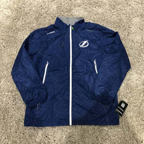 Brand New Reebok Center Ice Pro Rink Jacket Tampa Bay Lightning NHL Large