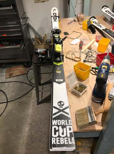Head World Cup GS Racing Skis 186 With Bindings
