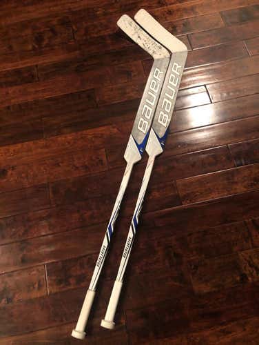 Pair of Bauer Supreme 1S Goal Sticks Regular 27” P31