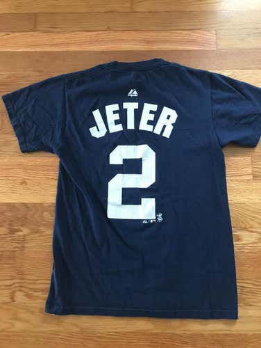NY Yankees Derek Jeter Jersey T Shirt Mens Small