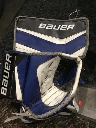 Bauer Reactor 9000 Goalie Glove & Blocker Set  Regular Senior JRZ Made in Canada