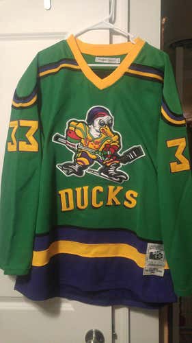 Mighty Ducks Vintage Goldberg movie throwback jersey Barely Worn
