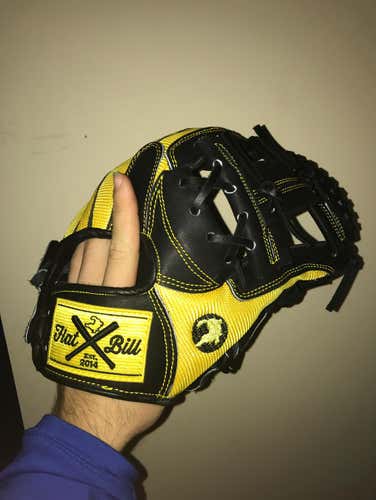 FlatBill Baseball 11.5” Yellow Mesh