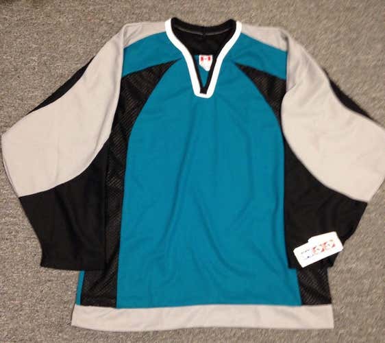 New CCM 1500 Uncrested San Jose Sharks Jersey 120A