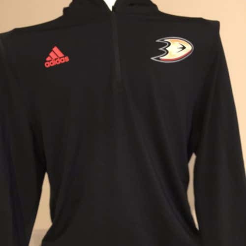 Anaheim Ducks Adidas Hoodie (half zip up)