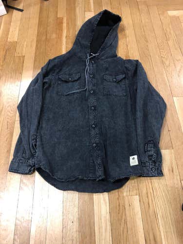 Stash House Button Up Hoodie - Medium