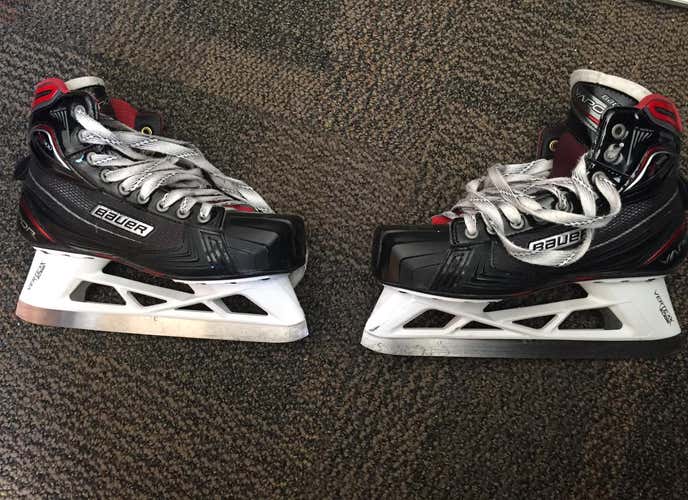 Bauer Vapor X900 Goalie Skates 8.5 With Superfeet And Tydan Steel