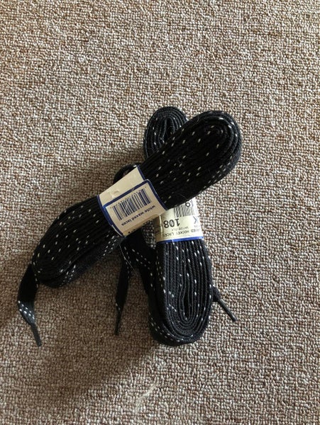 Black Waxed Hockey Laces ( Combo Pack)