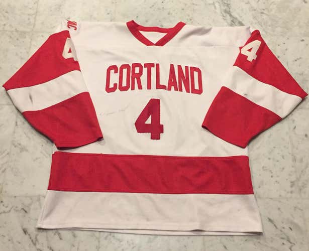 Totally Vintage Cortland University Red Dragons Official Ice Hockey Jersey