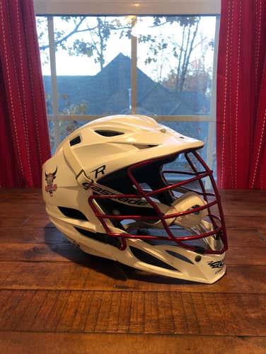 CUSTOM Cascade R Helmet (Chrome Red Face mask)