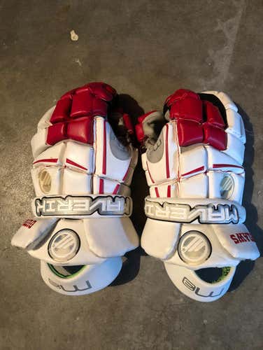 White Maverik M3 Gloves