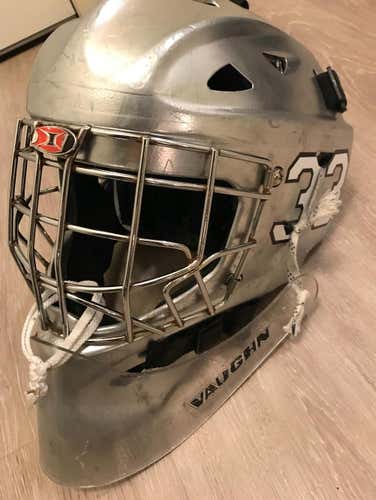 Silver Itech Senior Goalie Mask Helmet