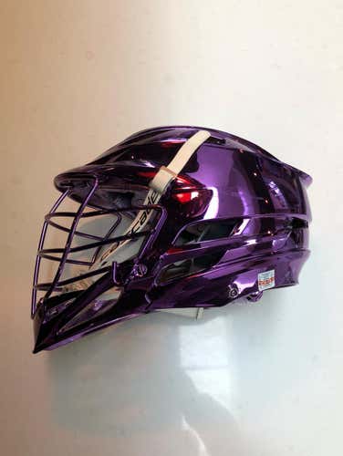 Purple Chrome Lacrosse Cascade R Helmet