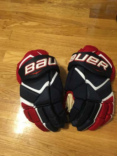 Bauer Vapor 1X Blue Red White 14" Gloves