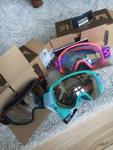 Bundle of New Shred Goggles