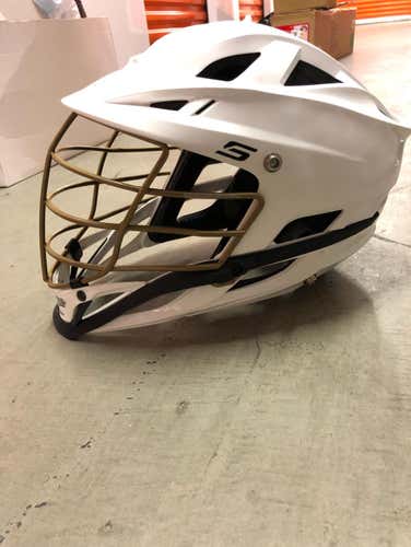 White & Gold Face mask S