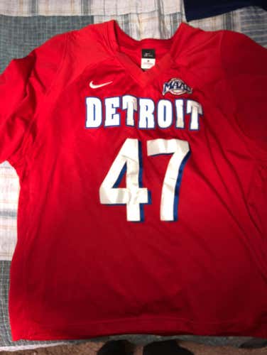 Vintage University Of Detroit Mercy Jersey (GAMEWORN)