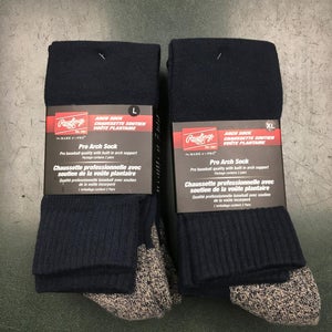 (6 pairs) New Rawlings Navy Blue Pro Arch Baseball Socks