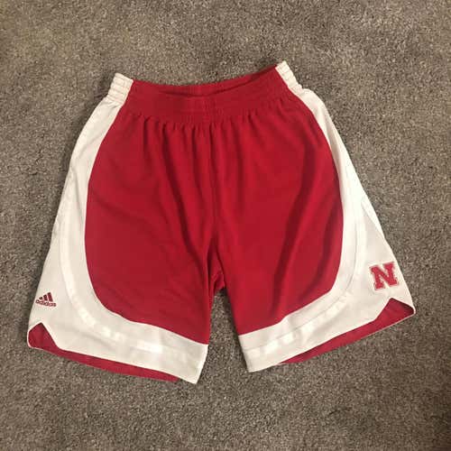Nebraska Huskers Adidas Red Shorts Red/White