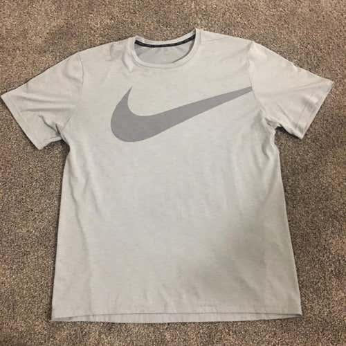Men's Nike DRI-FIT Gray T-Shirt, X-Large