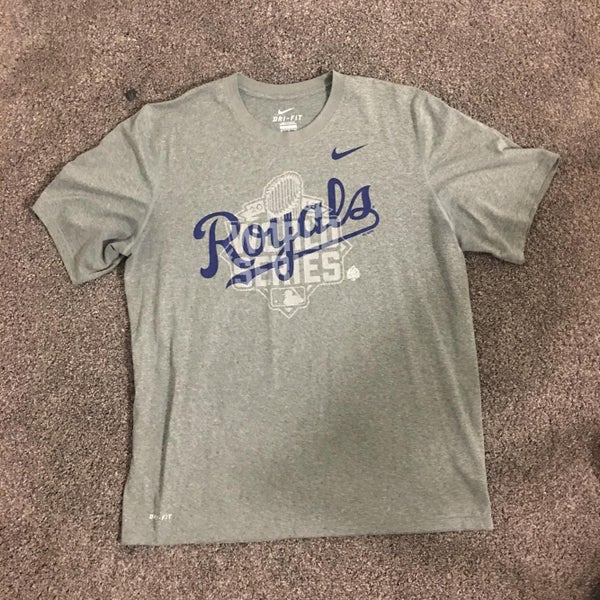 Kansas City Royals Nike DRI-FIT Loose Gray T-Shirt - X-Large