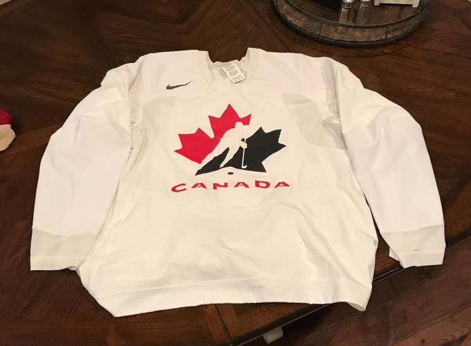 Rare Nike Team Canada 2006 Practice Hockey white Jersey