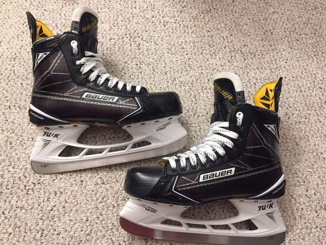 Bauer Supreme S190 Skates Senior Size 9D Worn twice