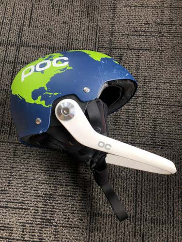 Custom - Earth Poc Skiing Helmet With Chin Guard - Medium/Large (BH1)