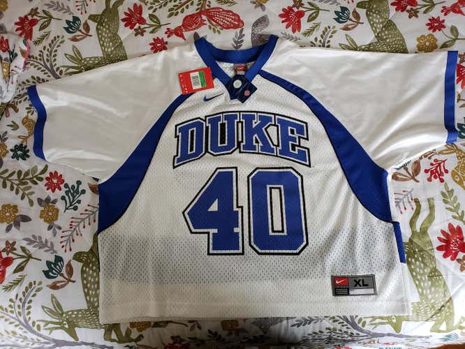 New Nike Duke Lacrosse #40 Officially Licensed Replica Jersey