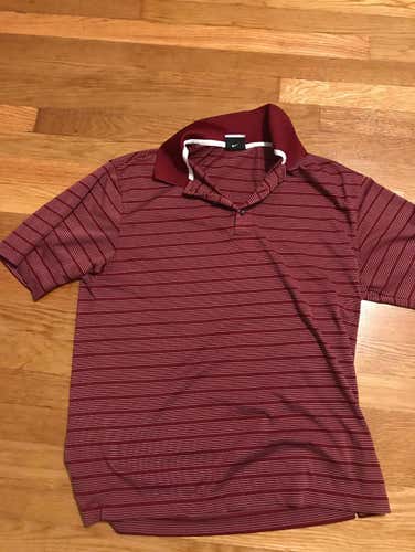 Red Nike Golfshirt Size M