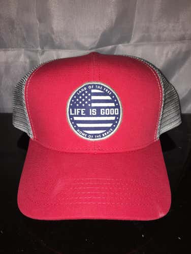 American Flag Life Is Good Hat