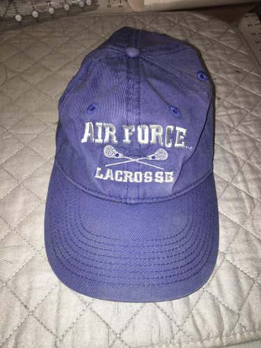 USAFA USAF Air Force Academy Falcons Adjustable Blue Dad Hat Lacrosse