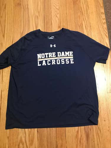 Notre Dame Lacrosse XL Under Armour #6