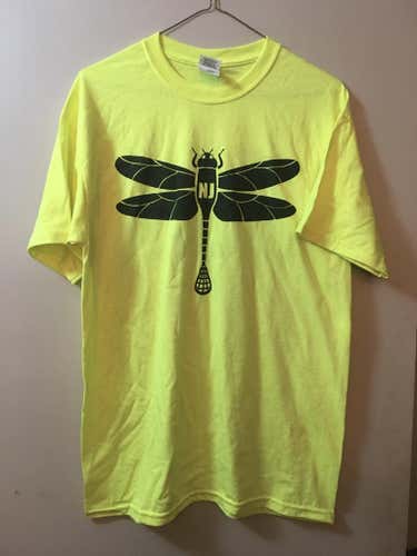 NJ Dirty Jersey Dragonflies Warmup Cotton M Medium T-Shirt Safety Neon Summer Team New Jersey