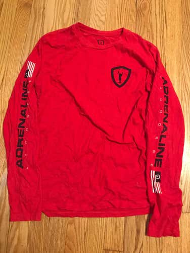 Adrenaline Lacrosse Long Sleeve T Shirt Size Large