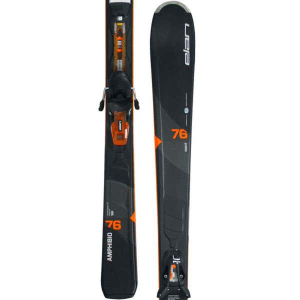 New Elan Amphibio 76 176cm Skis with Elan EL 10 Bindings