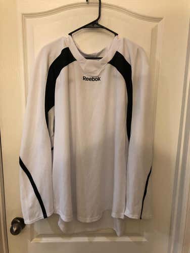 Reebok Practice Jersey. Adult Large. White With Black Trim.