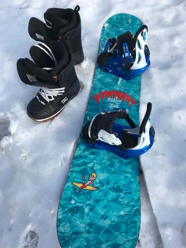 Burton Snowboard 138 CM With Freestyle Bindings