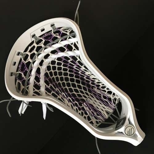 BRAND NEW Maverik Kinetik w/ Purple Striker Memory Mesh - Lacrosse Head