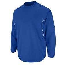 Majestic Therma Base Tech Fleece Trainer Royal/White Sz.L